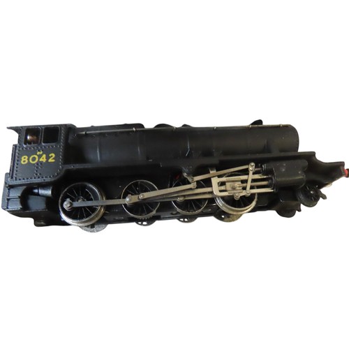 378 - Wrenn Vintage LMS 2-8-0 Freight Loco and Tender, matched box and used, a vintage Wrenn 2221 Cardiff ... 