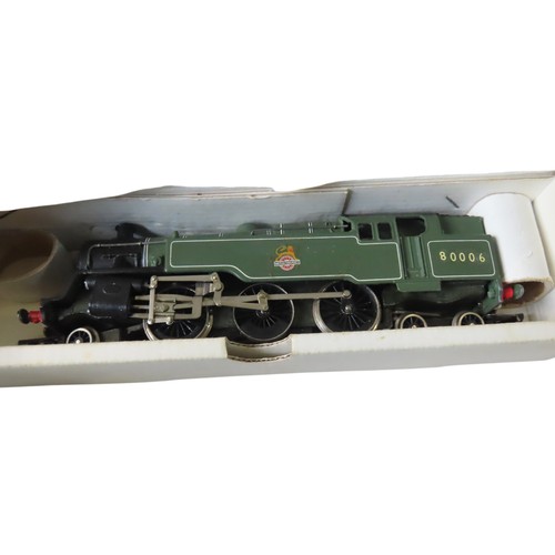 377 - Wrenn OO LMS 2-6-4 Tank Locomotive, boxed, a Wrenn SR green Tank locomotive, three other Wrenn tank ... 