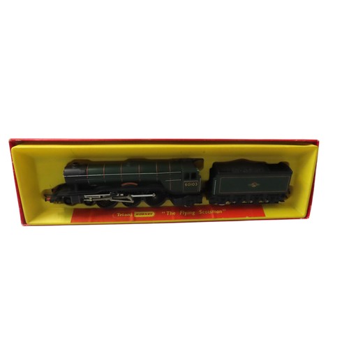 385 - Hornby Dublo LMR 2-8-0 8F Locomotive and Tender, boxed but used, a Dublo 2-6-4 tank loco, unboxed, a... 