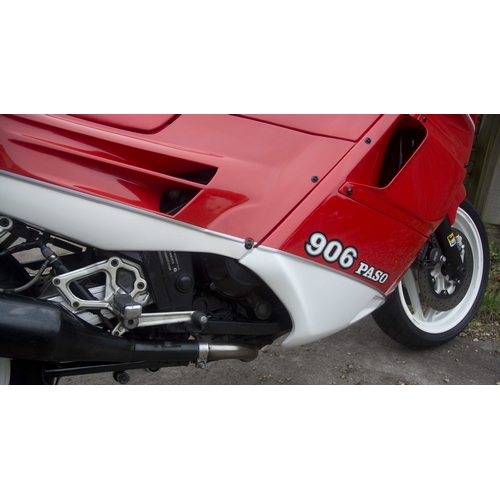 62 - 1990 Ducati Paso 906Registration Number:  H665 VGTFrame Number: ZDM906PC-001543Engine Number: 001445... 