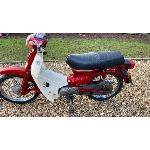 114 - 1998 Honda Cub 90Registration Number:  R482 HHRFrame Number: JH2HA02B2TK001424Engine Number: HA02E23... 