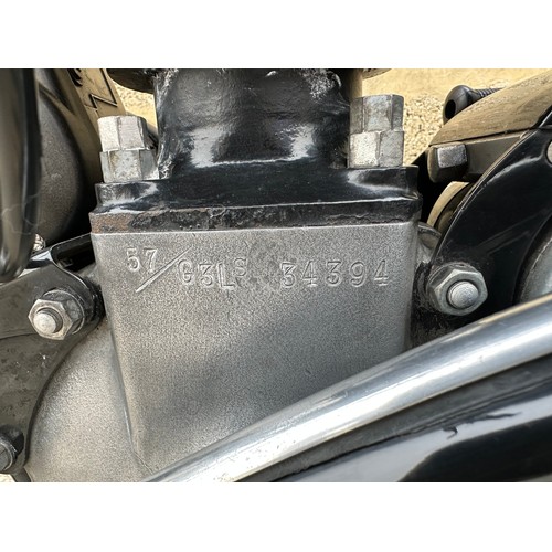 28 - 1957 Matchless G3LS 350ccRegistration Number: Please see textEngine Number: 34394      Frame Number:... 