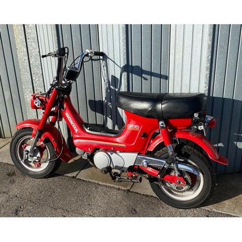 108 - 1985 Honda CF70Registration Number: B615 JBEFrame Number: TBAFirst appearing as the CF50 in July 197... 