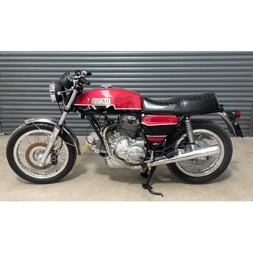 68 - 1973 Ducati 750 GT ‘Round Case’Engine Number: DM750753933Frame Number: DM750S 753157Nominal miles si... 