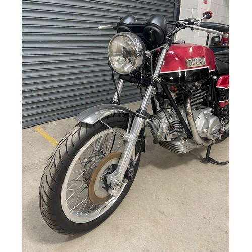 68 - 1973 Ducati 750 GT ‘Round Case’Engine Number: DM750753933Frame Number: DM750S 753157Nominal miles si... 