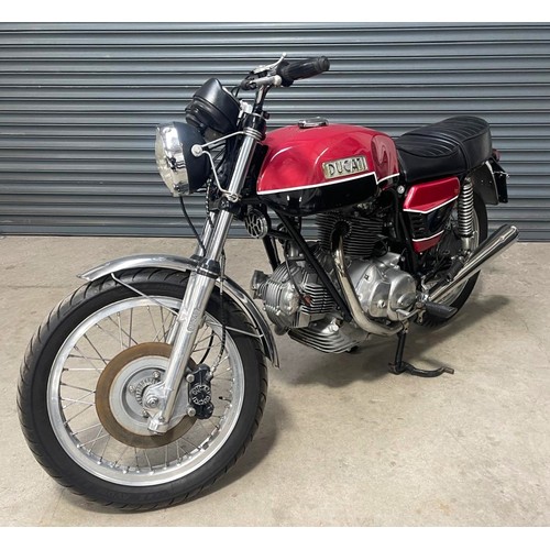 68 - 1973 Ducati 750 GT ‘Round Case’Engine Number: DM750753933Frame Number: DM750S 753157Nominal miles si... 