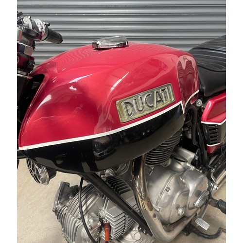 68 - 1973 Ducati 750 GT ‘Round Case’Engine Number: DM750753933Frame Number: DM750S 753157Nominal miles si... 