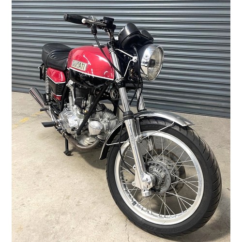 68 - 1973 Ducati 750 GT ‘Round Case’Engine Number: DM750753933Frame Number: DM750S 753157Nominal miles si... 