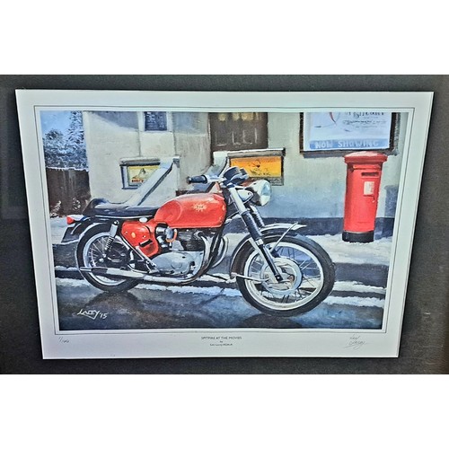 4 - FOUR BSA SPITFIRE MK4 FRAMED PRINTSGreat selection of artist prints in matching quality bespoke fram... 