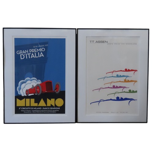 616 - 'GRAN PERMIO D'ITALIA' LIMTED EDITION LITHOGRAPH, numbered 56/250 (67 x 45 cm), together with a Dutc... 