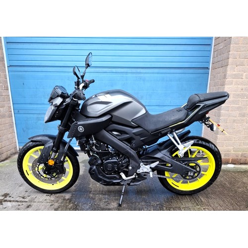 100A - 2018 Yamaha MT 125 ABSRegistration Number: RA18 MRXFrame Number: VG5RE292000015852Engine Number: E3W... 