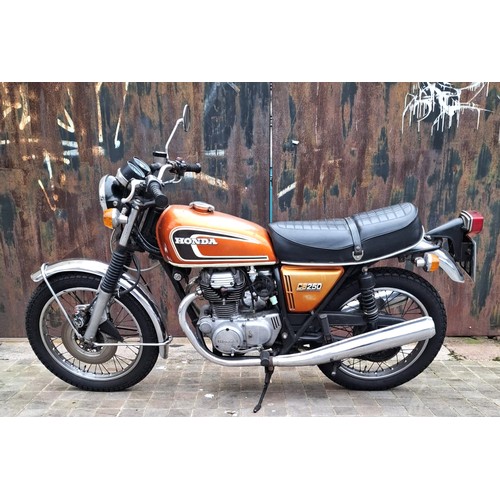 73A - 1974 Honda CB250 G5Registration Number: PDF 39MFrame Number: CB250-6005239- Original UK delivered ex... 