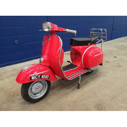 63 - 1966 Vespa SS180 Super SportRegistration Number: MCY 405DFrame Number: VSC1T 0023029Engine Number: V... 