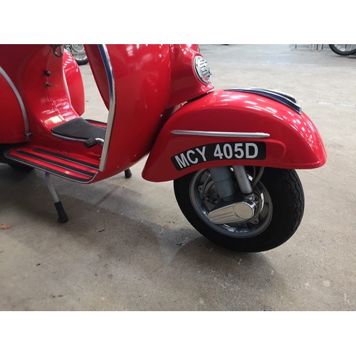 63 - 1966 Vespa SS180 Super SportRegistration Number: MCY 405DFrame Number: VSC1T 0023029Engine Number: V... 