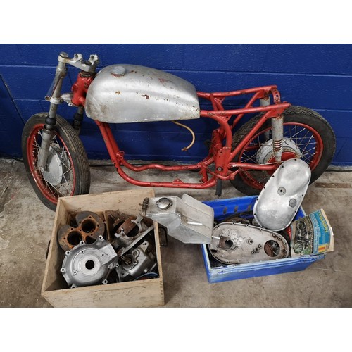 54 - 1954 Norton Featherbed frame & Triumph 650 Twin engine projectRegistration Number:  TDS 408RFram... 