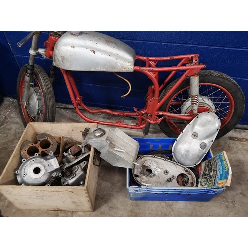 54 - 1954 Norton Featherbed frame & Triumph 650 Twin engine projectRegistration Number:  TDS 408RFram... 