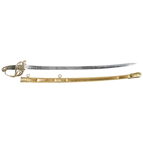 155 - LIEUTENANT COLONEL J.C. MURRAY COWELL, Victorian Officers Sword by Henry Wilkinson of Pall Mall, the... 