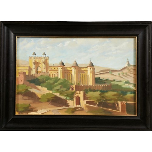 228 - PIP TODD WARMOTH (BRITISH b. 1962) THE AMBER PALACE oil on board, 59cm x 38cm  PROVENANCE: Acquired ... 