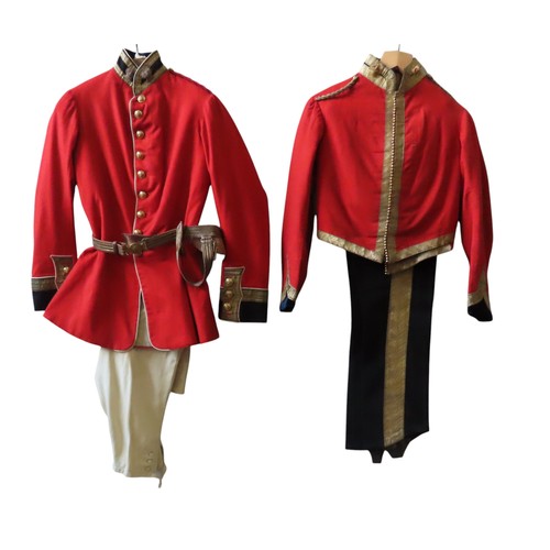 154 - LIEUTENANT COLONEL J.C. MURRAY COWELL, uniform of the Coldstream Guards tunic and a pair of white tr... 