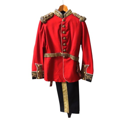 153 - GENERAL JOHN MURRAY uniform tunic and trousers, the jacket with heavily embellished gold wire epaule... 