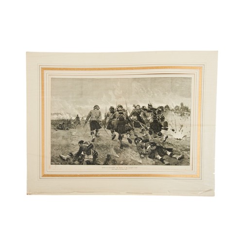 160 - R. CATON WOODVILLE (1856-1927) SIX MILITARY SCENE ENGRAVINGS 'War in the Desert: A Running Fight' 'T... 