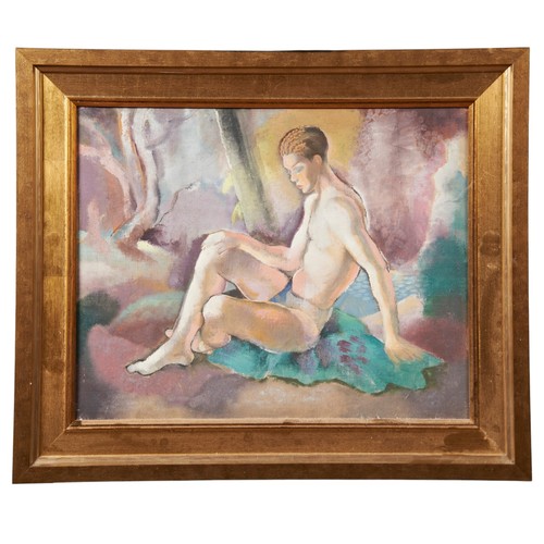 260 - GEORGE FREDERICK HINCHCLIFF (1894-1962) 'NARCISSUS' OIL PAINTING ON CANVAS, CIRCA 1939, inscribed la... 