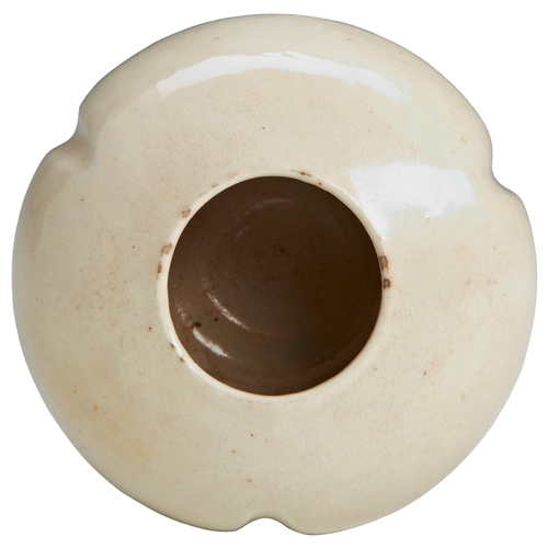 158 - A DING-TYPE BRUSH WASHERNORTHER SONG DYNASTY定窑水盂 北宋of compressed lobed flora-form, covered in a tran... 