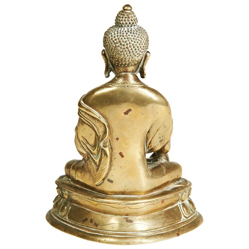A GILT-BRONZE FIGURE OF BUDDHAKANGXI PERIOD (1662-1722)铜鎏