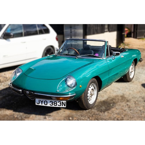 207 - 1975 Alfa-Romeo 2000 Spider Veloce Registration Number: JYO 383NChassis Number: AR*2470879Recorded M... 