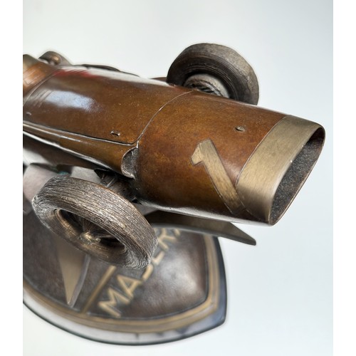 110 - INCREDIBLY RARE LIMITED EDITION  MASERATI 250 F BRONZE BY CHRIS DAVIS, #3 OF 5 PRODUCED'Fangio'Bronz... 