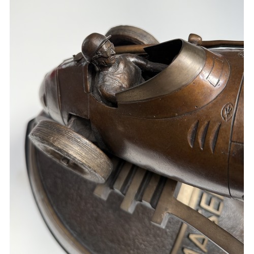 110 - INCREDIBLY RARE LIMITED EDITION  MASERATI 250 F BRONZE BY CHRIS DAVIS, #3 OF 5 PRODUCED'Fangio'Bronz... 