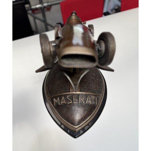 110 - INCREDIBLY RARE LIMITED EDITION  MASERATI 250 F BRONZE BY CHRIS DAVIS, #3 OF 5 PRODUCED'Fangio'Bronz... 