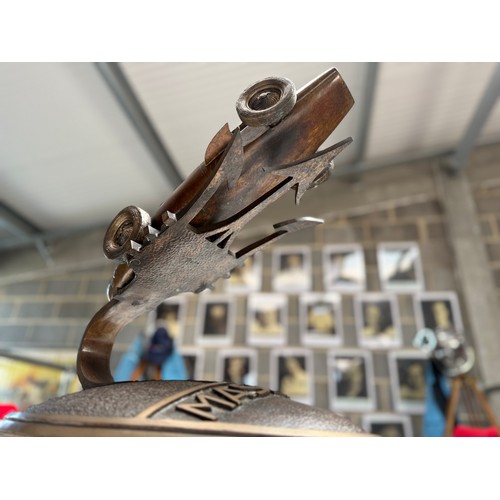 110 - INCREDIBLY RARE LIMITED EDITION  MASERATI 250 F BRONZE BY CHRIS DAVIS, #3 OF 5 PRODUCED'Fangio'Bronz... 