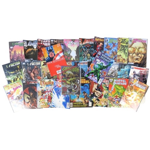 A LARGE COLLECTION OF MARVEL COMICSa variety of titles including ...