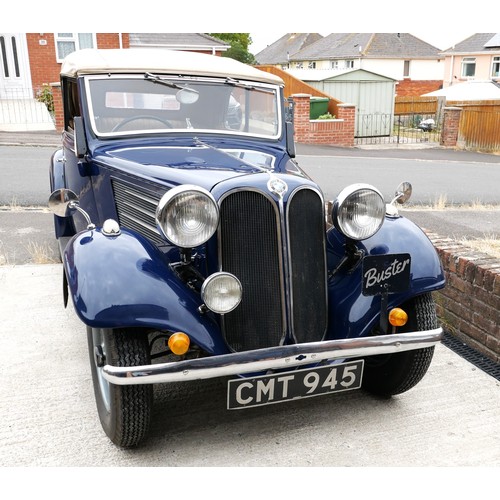 210 - 1935 Frazer-Nash BMW 319 CabrioletRegistration Number: CMT 945Chassis Number: 54313Engine Number: 31... 