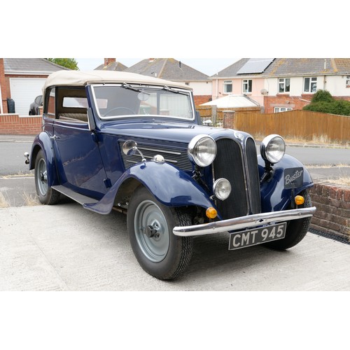210 - 1935 Frazer-Nash BMW 319 CabrioletRegistration Number: CMT 945Chassis Number: 54313Engine Number: 31... 