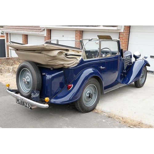 210 - 1935 Frazer-Nash BMW 319 CabrioletRegistration Number: CMT 945Chassis Number: 54313Engine Number: 31... 
