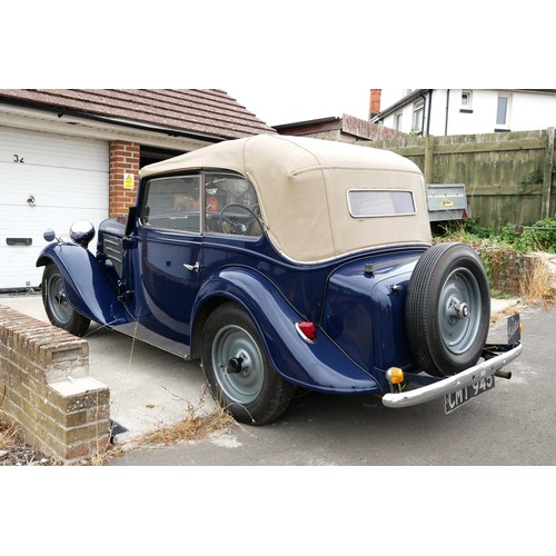 210 - 1935 Frazer-Nash BMW 319 CabrioletRegistration Number: CMT 945Chassis Number: 54313Engine Number: 31... 