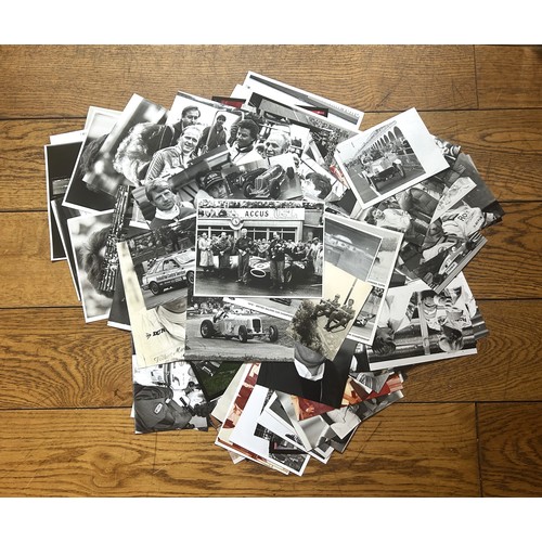 118 - c.100 PERIOD MOTOR RACING PHOTOGRAPHS A good selection including a number of driver portraits, touri... 
