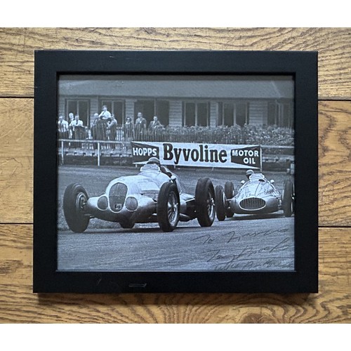 128 - ROY SALVADORI IN MASERATI 250F, 1954, BY ANTHONY PRITCHARDRoy Salvadori in his Maserati 250F at the ... 