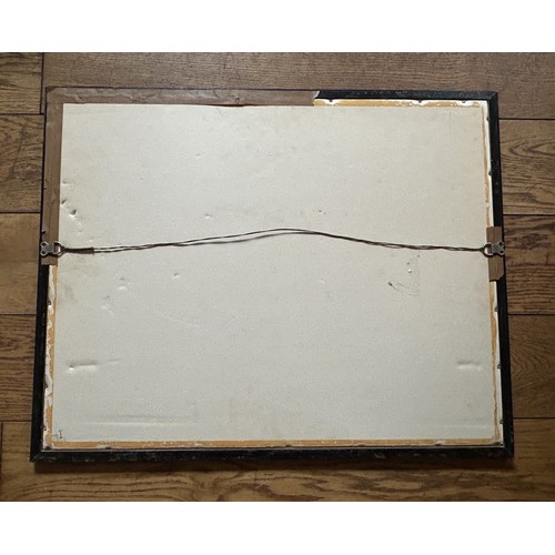 132 - JAGUAR C-TYPE ORIGINAL ARTWORK BY FRANCESCO SCIANNASigned, abstract mixed media on artist's board, d... 