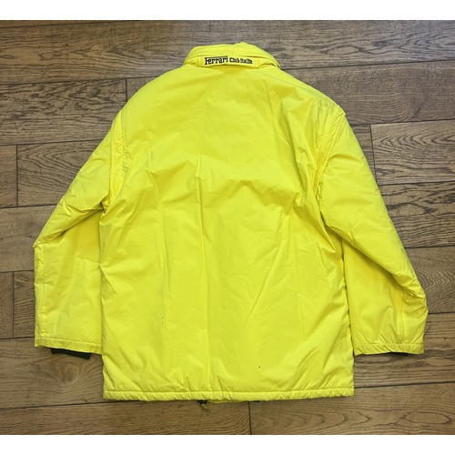 108 - THREE BRANDED FERRARI JACKETSA 1990s Tommy Hilfiger Ferrari jacket in red polyester, windbreaker sty... 