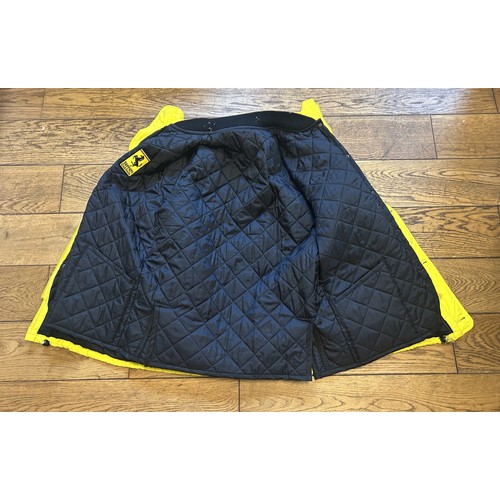 108 - THREE BRANDED FERRARI JACKETSA 1990s Tommy Hilfiger Ferrari jacket in red polyester, windbreaker sty... 