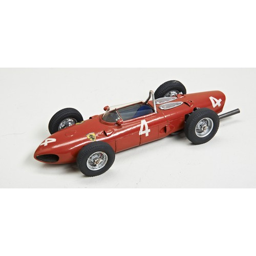 102 - A COLLECTION OF SCRATCH BUILT 1950S-60S GRAND PRIX MODELS1961 FERRARI DINO 156 SHARKNOSEA 1:24 scrat... 