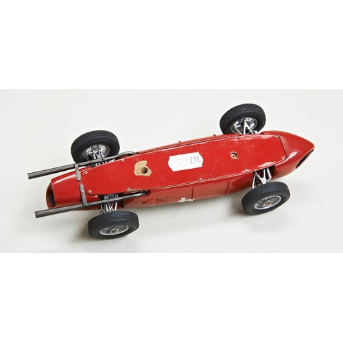 102 - A COLLECTION OF SCRATCH BUILT 1950S-60S GRAND PRIX MODELS1961 FERRARI DINO 156 SHARKNOSEA 1:24 scrat... 