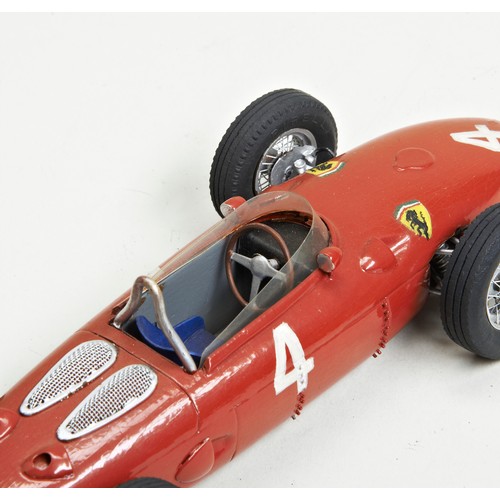102 - A COLLECTION OF SCRATCH BUILT 1950S-60S GRAND PRIX MODELS1961 FERRARI DINO 156 SHARKNOSEA 1:24 scrat... 