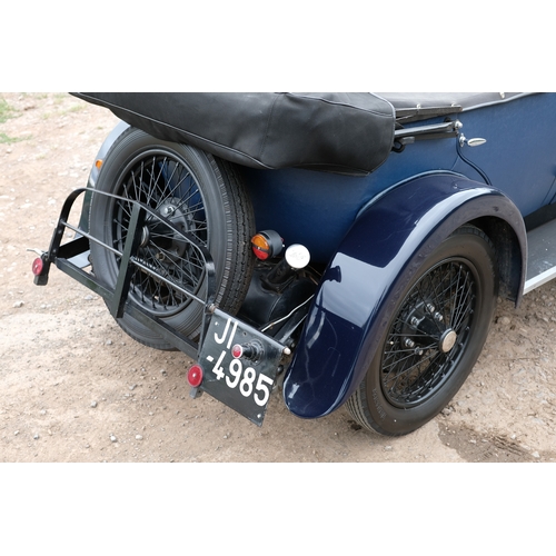 208 - 1930 Riley Nine Plus Four-Seat Tourer                                 Registration Number: JI 4985Ch... 