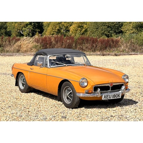 201 - 1972 MGB RoadsterRegistration Number: XEU 180KChassis Number: TBARecorded Mileage: 89,300 miles
The ... 