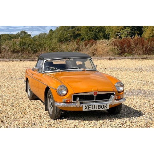 201 - 1972 MGB RoadsterRegistration Number: XEU 180KChassis Number: TBARecorded Mileage: 89,300 miles
The ... 