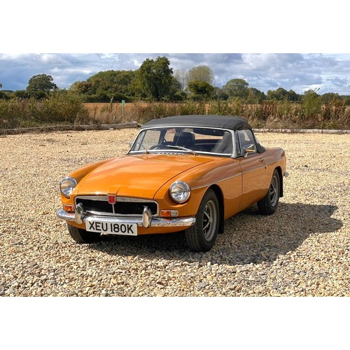 201 - 1972 MGB RoadsterRegistration Number: XEU 180KChassis Number: TBARecorded Mileage: 89,300 miles
The ... 